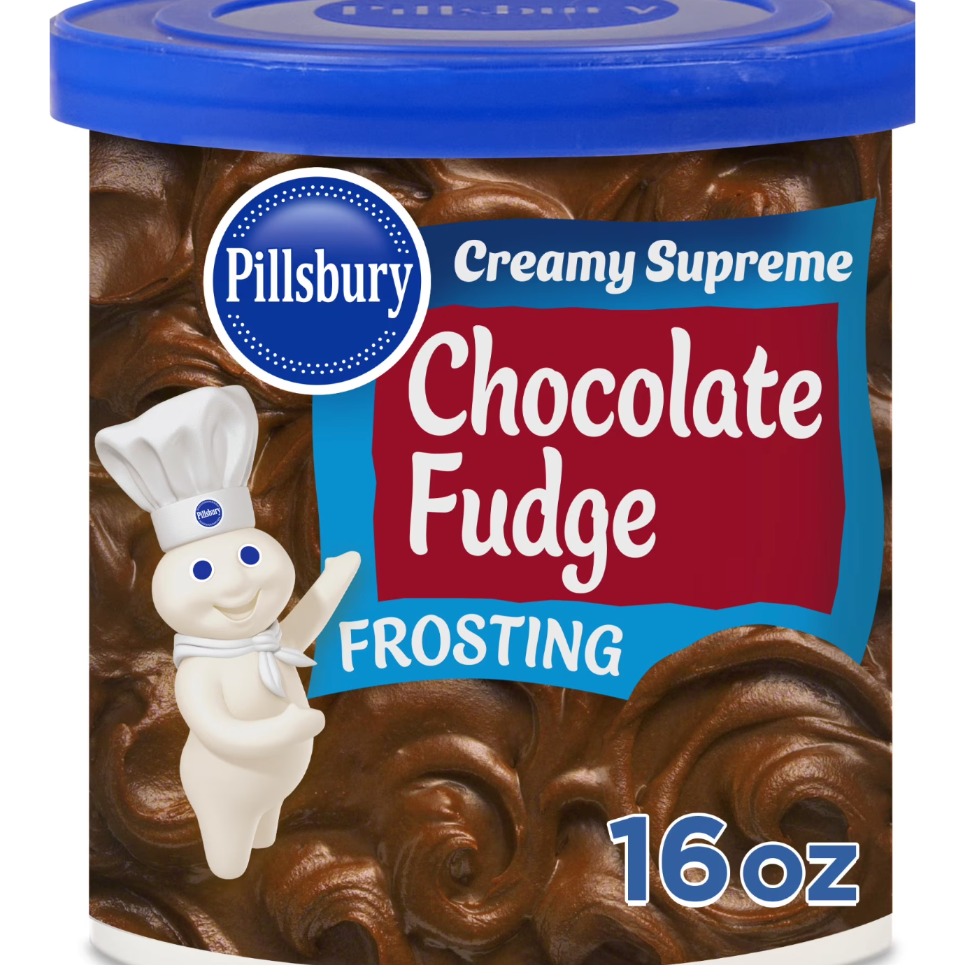Pillsbury Creamy Supreme Schokoladen-Fudge-Glasur – Reichhaltiges, samtiges Topping (454 g Becher)