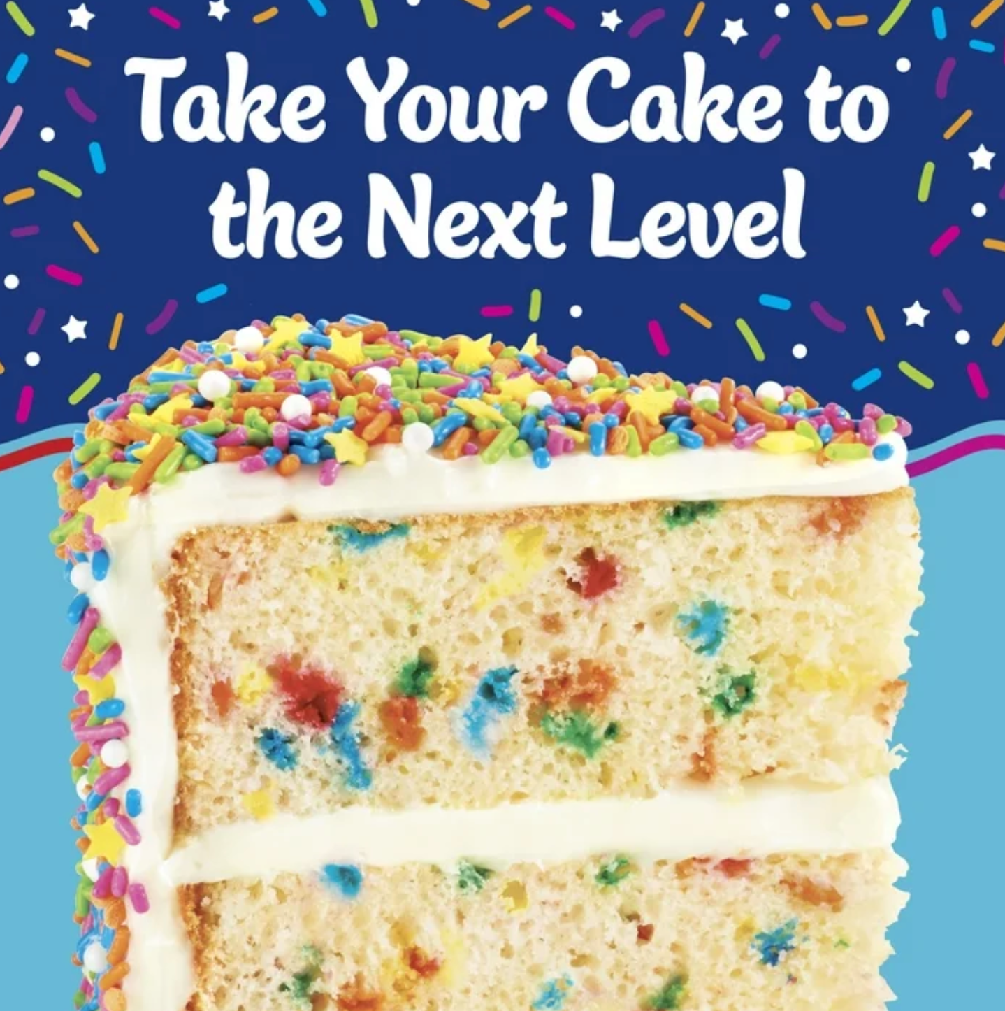 Pillsbury Funfetti Celebration Cake Mix – Vanilla Cake with Rainbow Sprinkles (550 g Box)