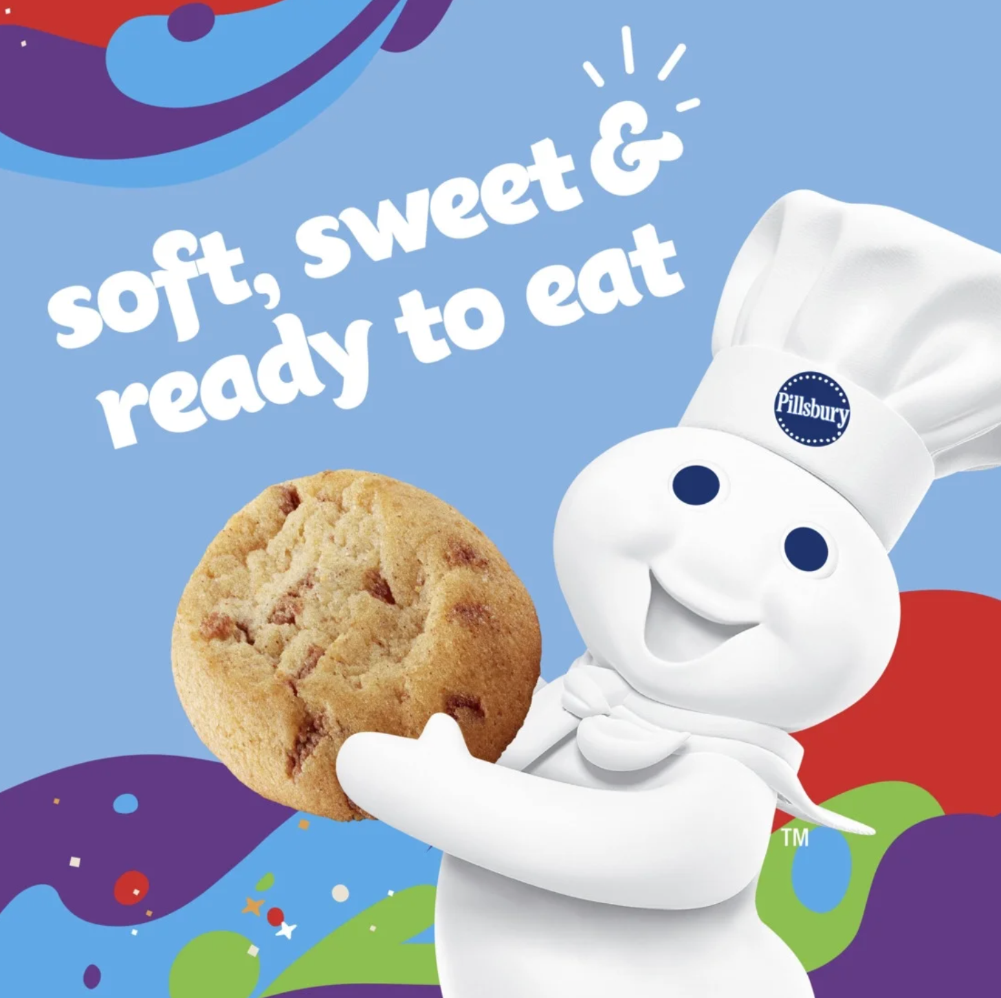 Pillsbury Cinnamon Soft-Baked Cookies – Warm, Sweet &amp; Comforting (283 g, 10 Pack)