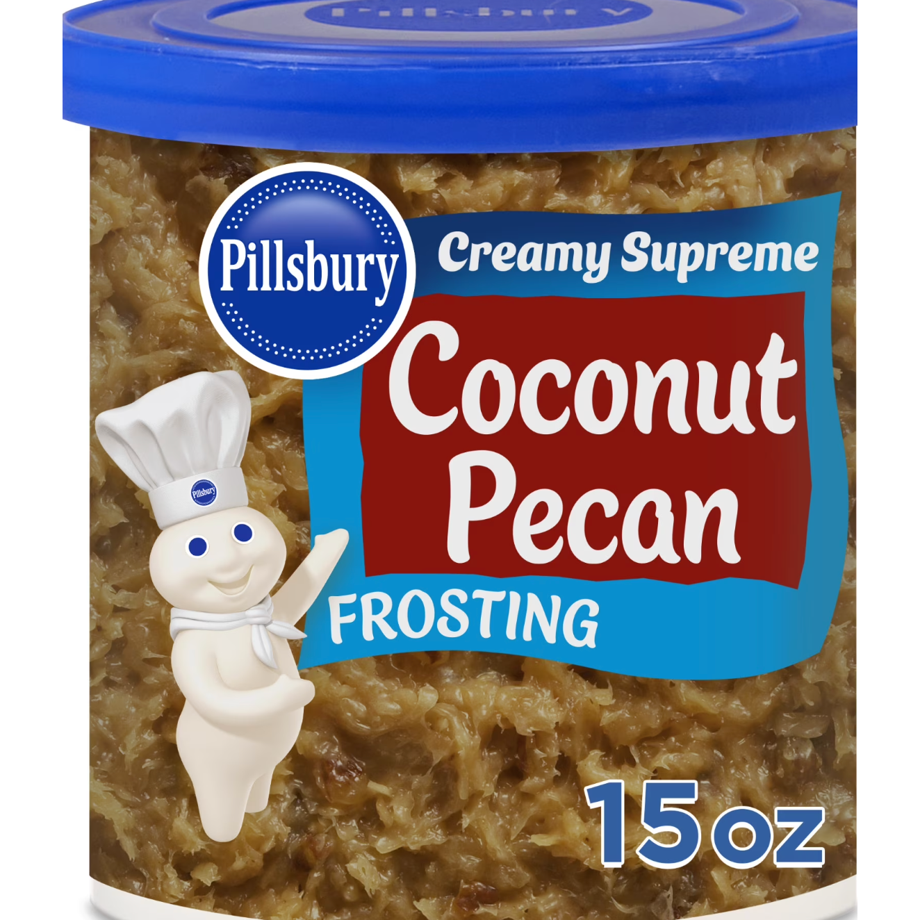Pillsbury Creamy Supreme Kokos-Pekannuss-Frosting – Reichhaltig, nussig &amp; dekadent (425 g Becher)