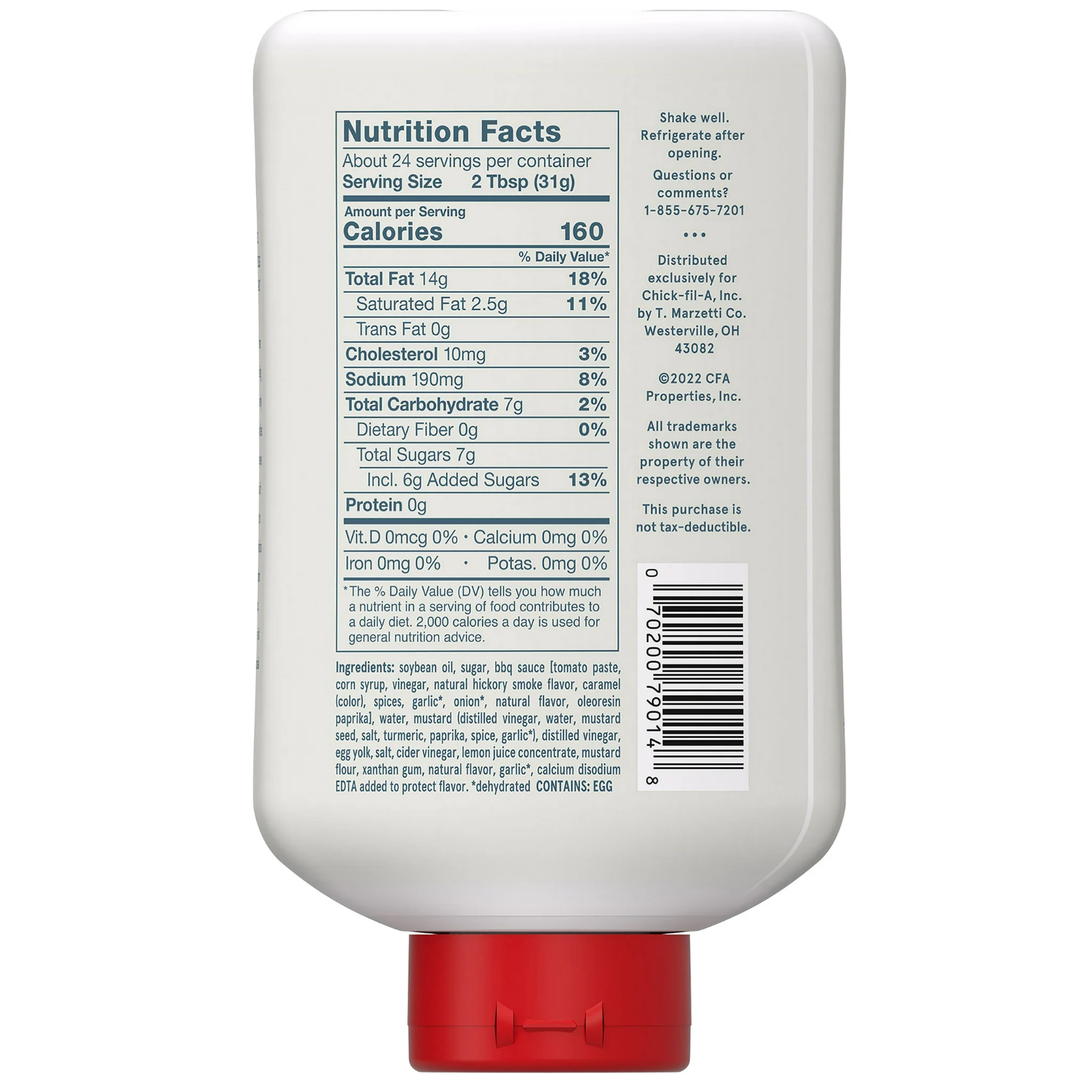 Chick-fil-A Sauce – Der legendäre süß-rauchige Geschmack (680 g Flasche)