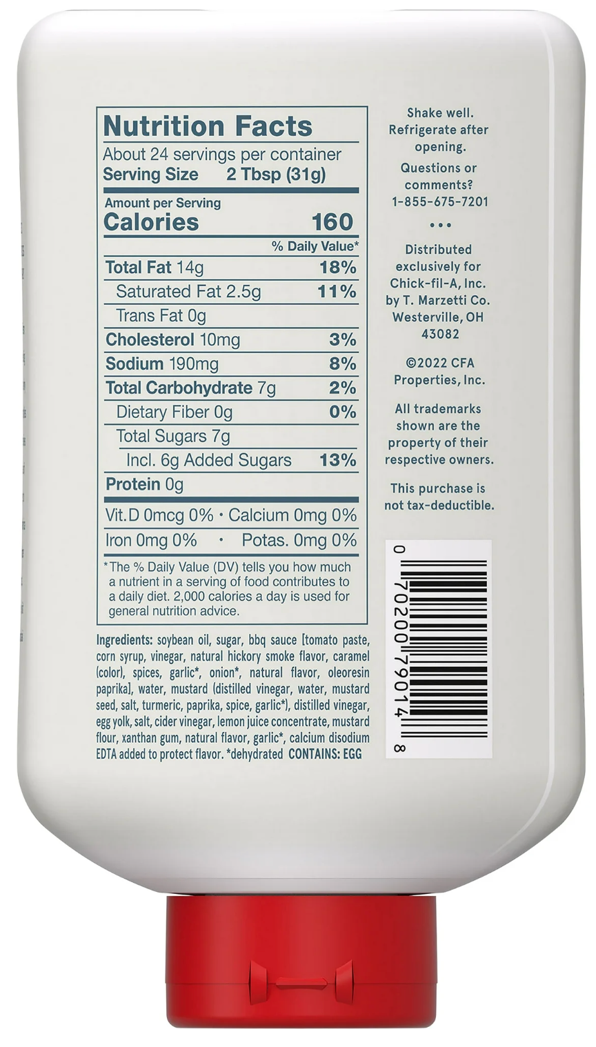 Chick-fil-A Sauce – The Legendary Sweet &amp; Smoky Flavour (680 g Bottle)
