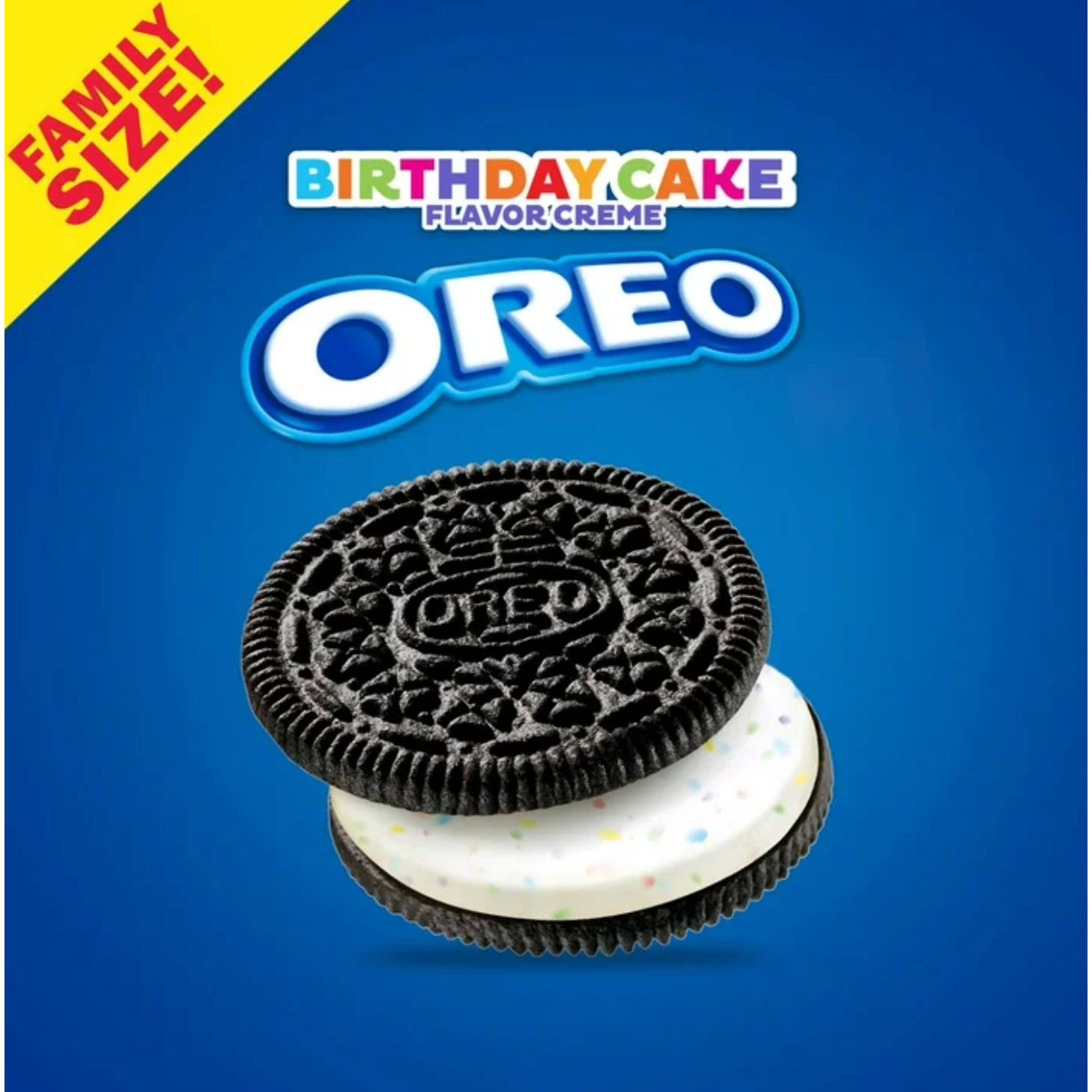 Biscuits Oreo Gâteau d'anniversaire en sandwich – Célébrez chaque bouchée (paquet de 303 g)