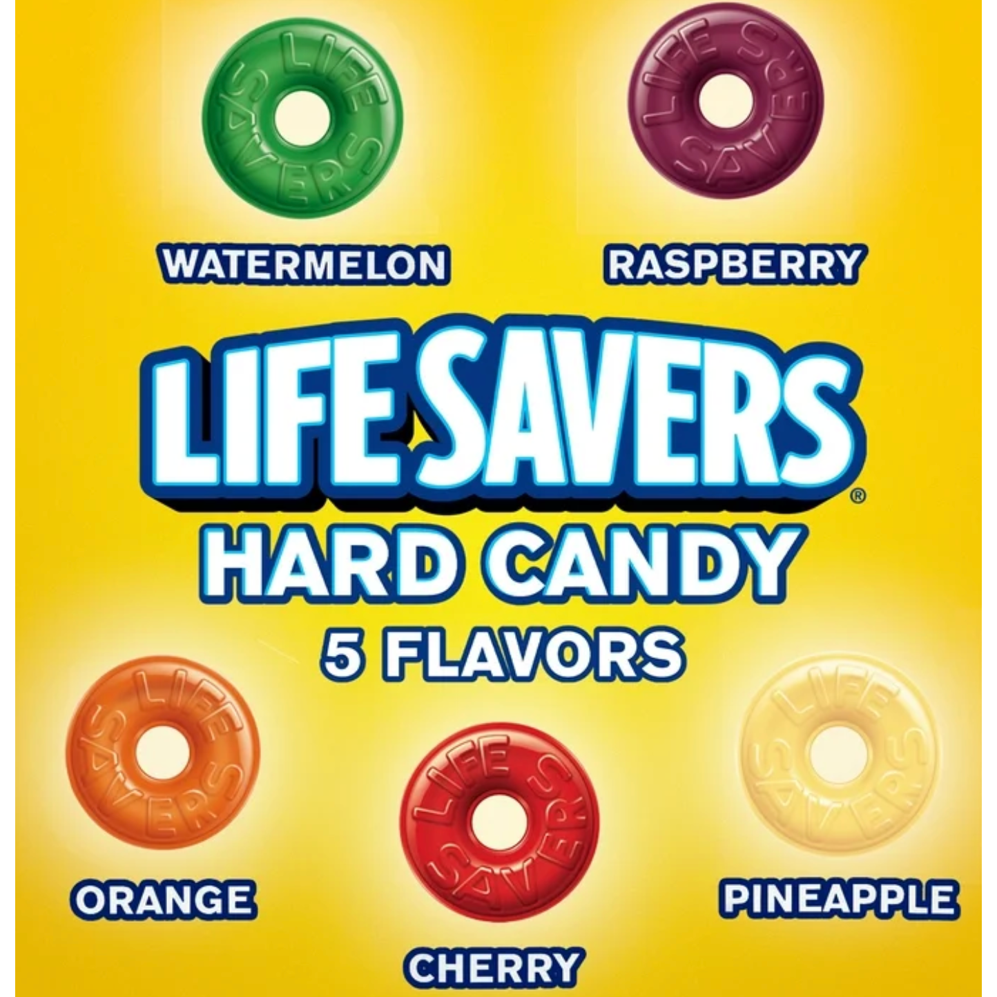 Life Savers Bonbons, 5 Geschmacksrichtungen – Klassische Fruchtvariante (1,42 kg Beutel)