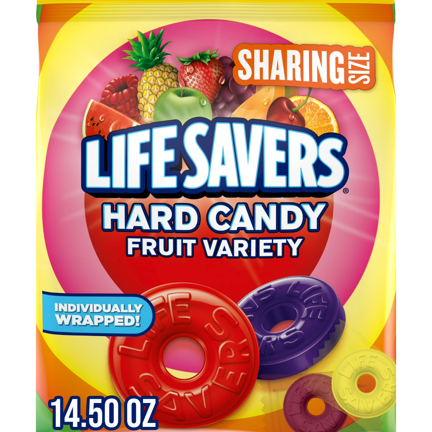 Life Savers Fruchtbonbons – Süß, fruchtig, klassisch (397 g Beutel)