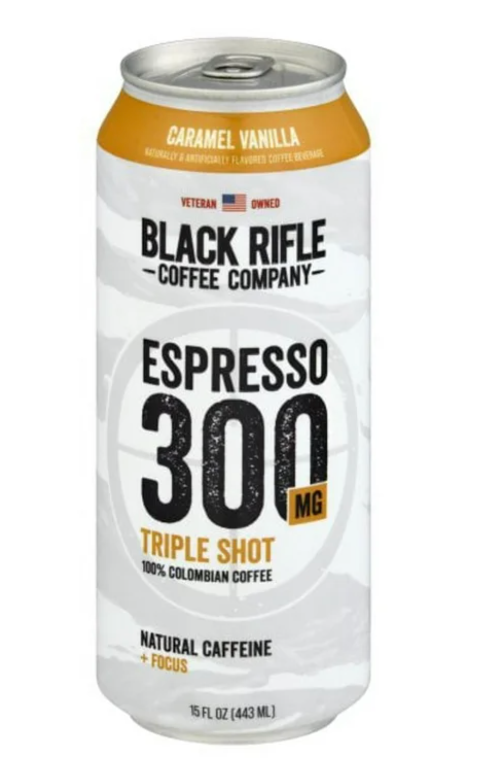 Black Rifle Coffee Espresso Triple Shot Caramel Vanilla – Strong, Sweet &amp; Super Smooth (443 ml Can)