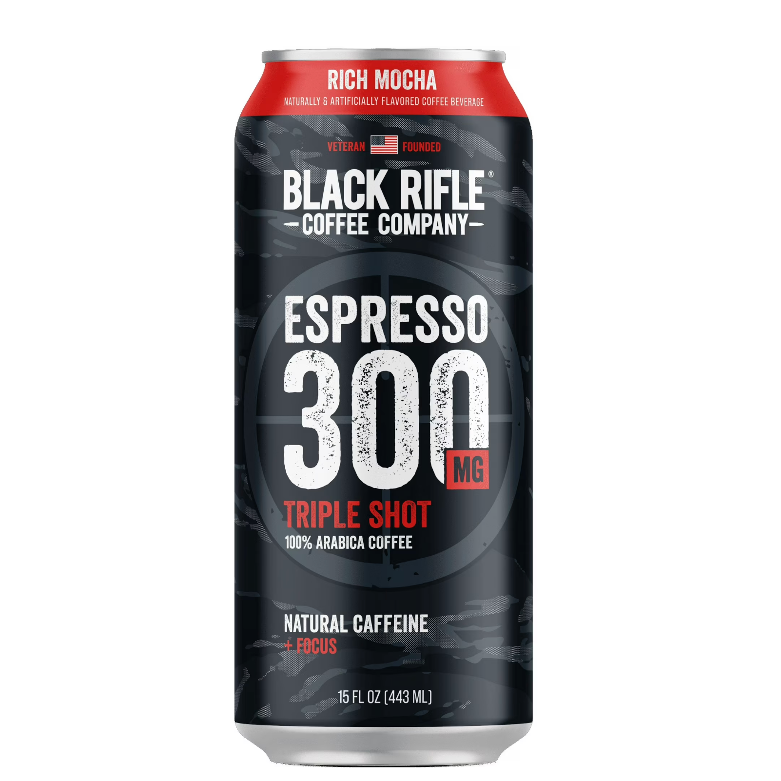 Black Rifle Coffee Espresso Triple Shot Rich Mocha – Bold, Chocolatey Energising (443 ml Can)