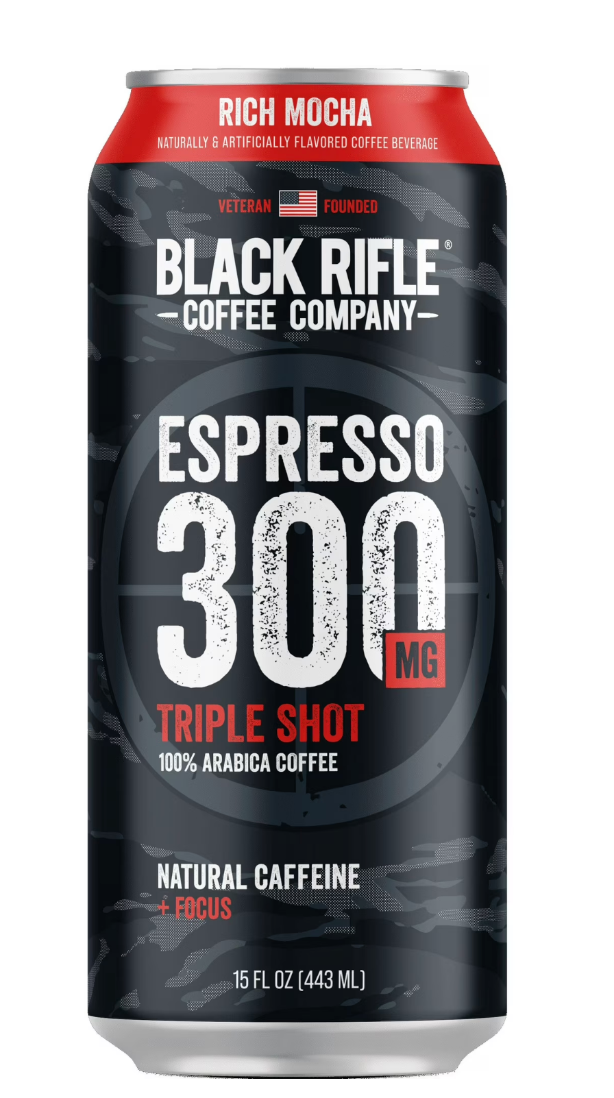 Black Rifle Coffee Espresso Triple Shot Rich Mocha – Bold, Chocolatey &amp; Energising (443 ml Can)