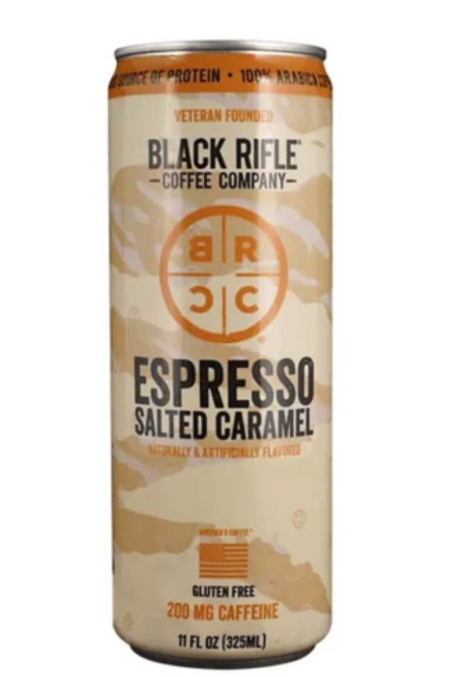 Black Rifle Coffee Espresso Salted Caramel – Sweet, Salty &amp; Seriously Strong (325 ml Can)