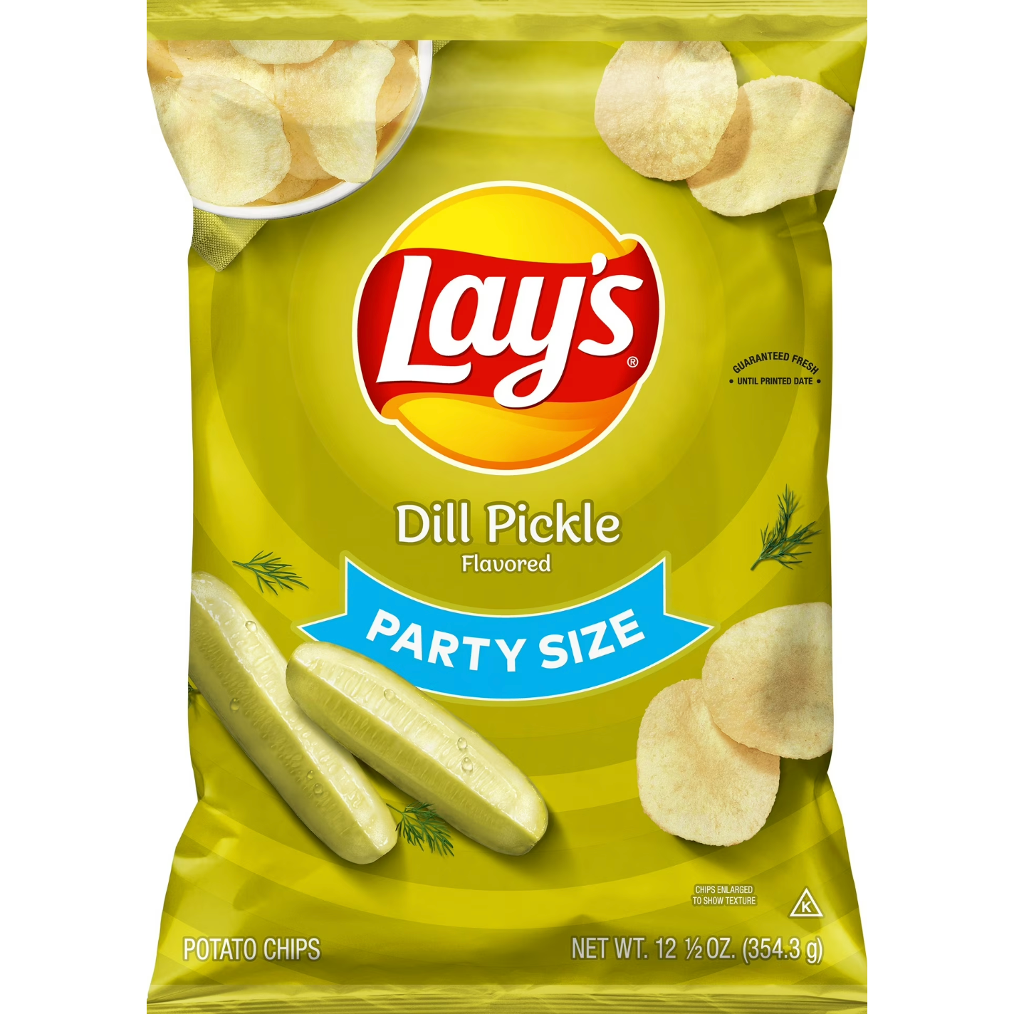 Dark Goldenrod Lay’s Dill Pickle Crisps – Tangy, Crunchy Totally Addictive (220 g Bag)