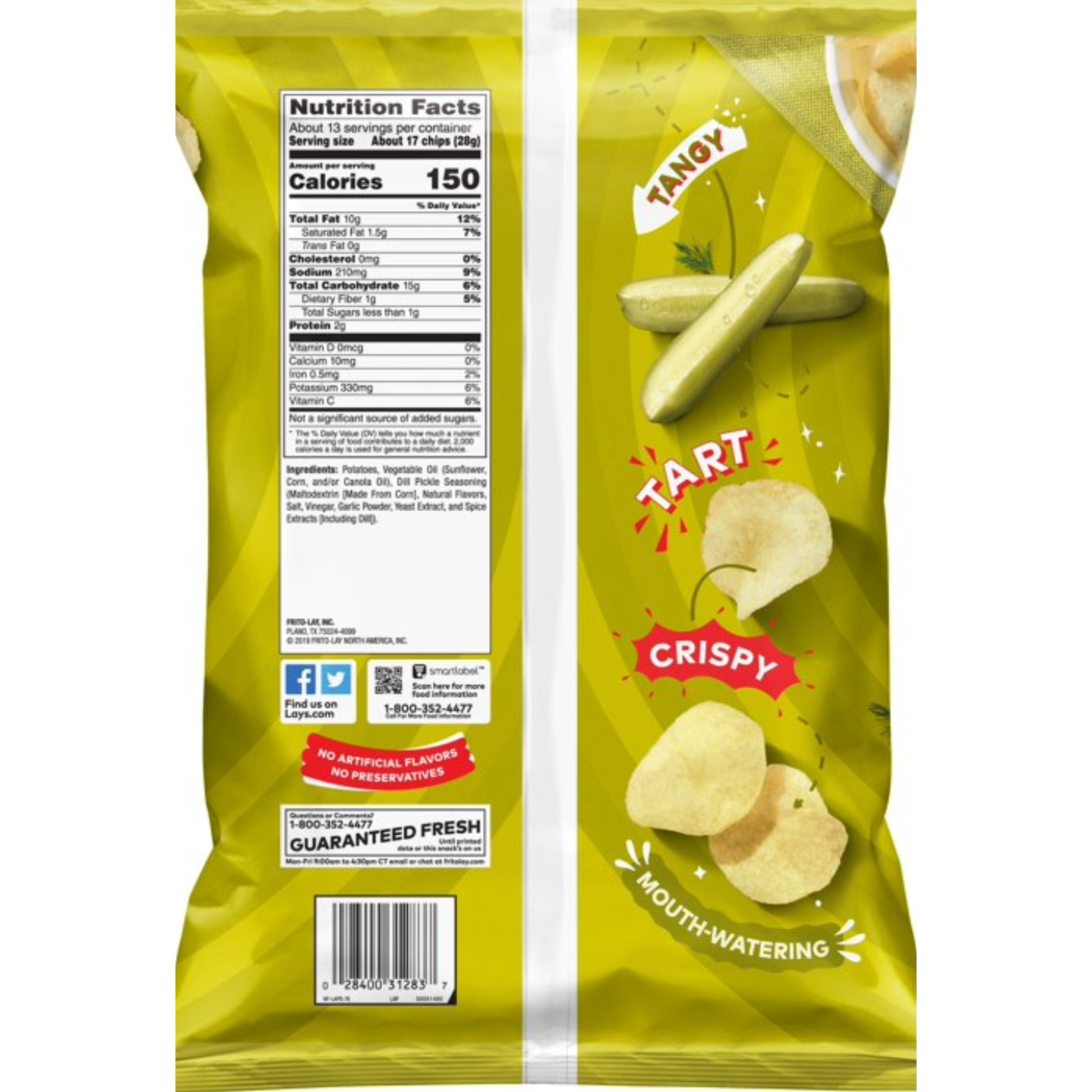 White Smoke Lay’s Dill Pickle Crisps – Tangy, Crunchy Totally Addictive (220 g Bag)