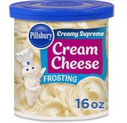 Pillsbury Creamy Supreme Cream Cheese Frosting – Smooth, Sweet & Bakery-Perfect (454 g Tub)
