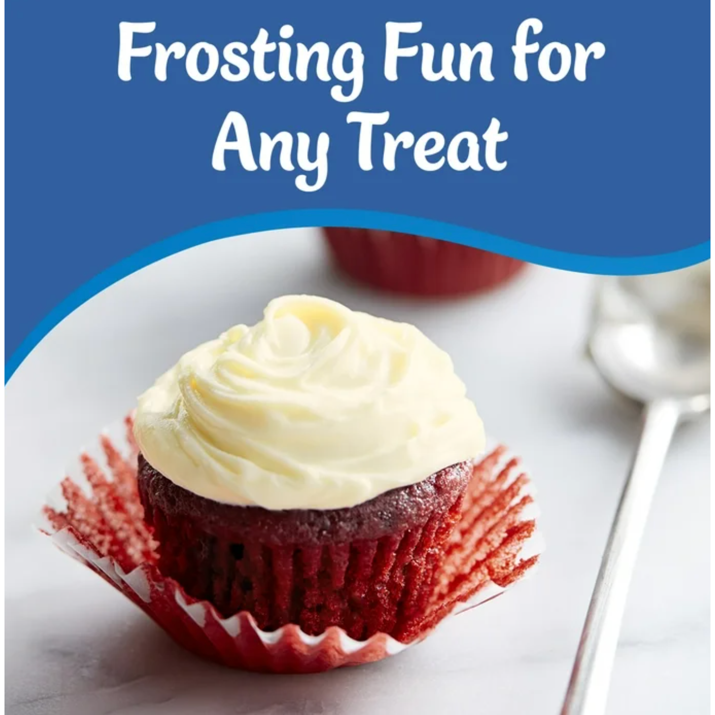 Pillsbury Creamy Supreme Frischkäse-Frosting – Cremig, süß und wie vom Bäcker (454 g Becher)