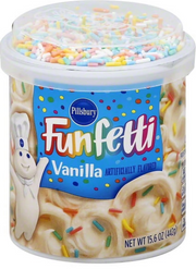 Pillsbury Funfetti Vanilla Frosting with Candy Bits – Sweet, Colourful & Party-Perfect (442 g Tub)