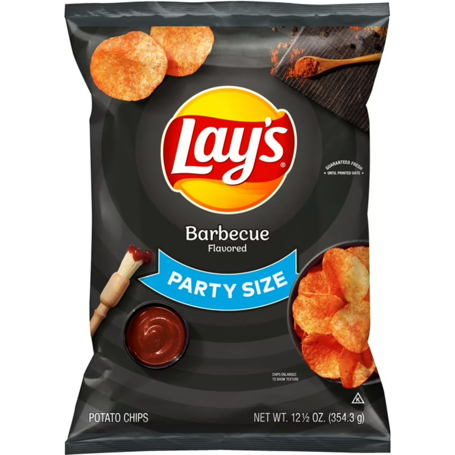 Dark Slate Gray Lay’s Barbecue Party Chips - Smoky, Sweet & Crispy (354g)