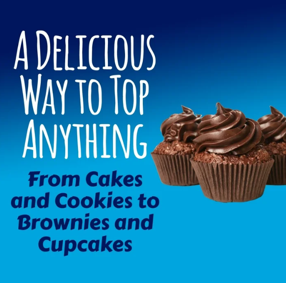 Pillsbury Zero Sugar Creamy Supreme Chocolate Fudge Flavoured Frosting – Rich Taste, No Sugar (425 g Tub)