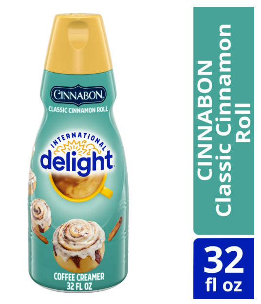 International Delight Cinnabon Coffee Creamer – Warm, Sweet; Bakery-Fresh (946 ml Bottle)