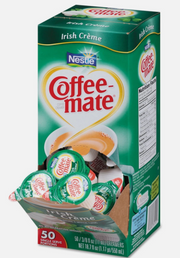 Coffee Mate Liquid Creamer Singles – Smooth, Creamy, Irish Cream Flavoured (50 x 11 ml Tubs)