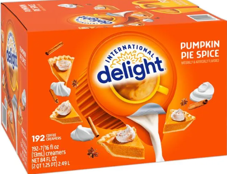 International Delight Pumpkin Spice Creamer Singles – Warm, Spiced; Autumn-Sweet (192 Count Box)
