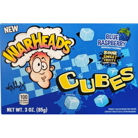 Royal Blue Warheads Cubes Blue Raspberry
