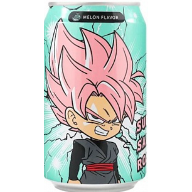 4 Pack Ocean Bomb Dragon Ball Super Saiyan Rosé Melon Soda 330 ml
