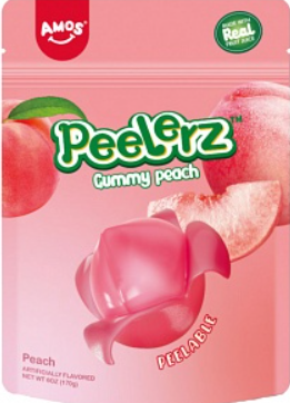 Amos Peelerz Gummy Peach 170g