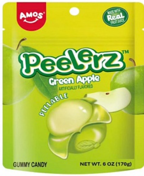 Amos Peelerz Gummy Green Apple 170 g