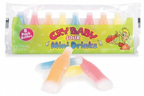 Cry Baby Wax Sour Mini Drinks 8 Pack