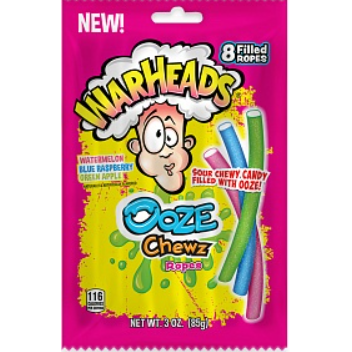 4 Pack Warheads Ooze Chewz Ropes
