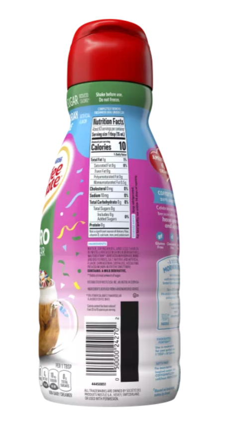 Coffee Mate Birthday Cake Liquid Creamer