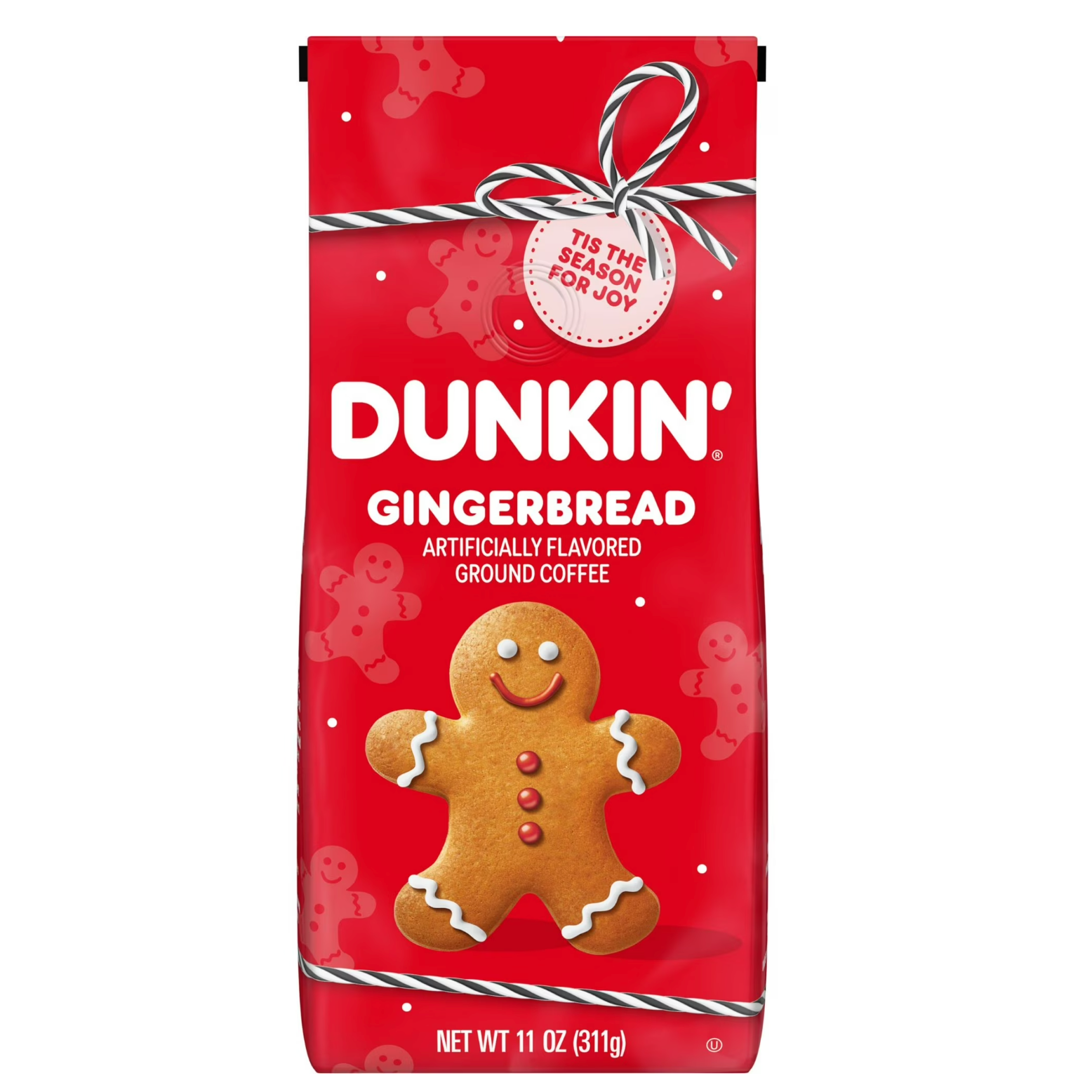 4 pack Dunkin Gingerbread Flavoured Ground Coffee 12 oz