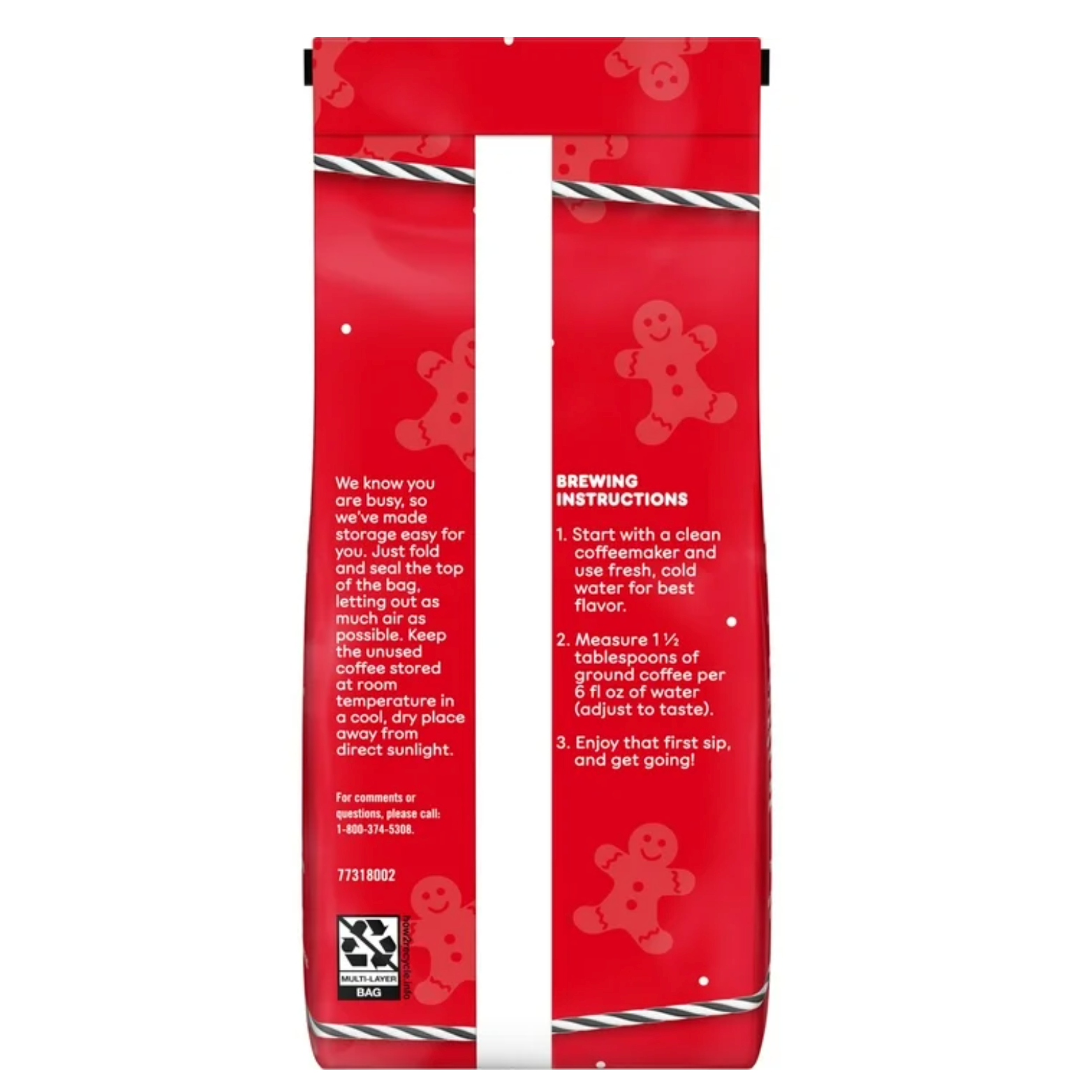 4 pack Dunkin Gingerbread Flavoured Ground Coffee 12 oz