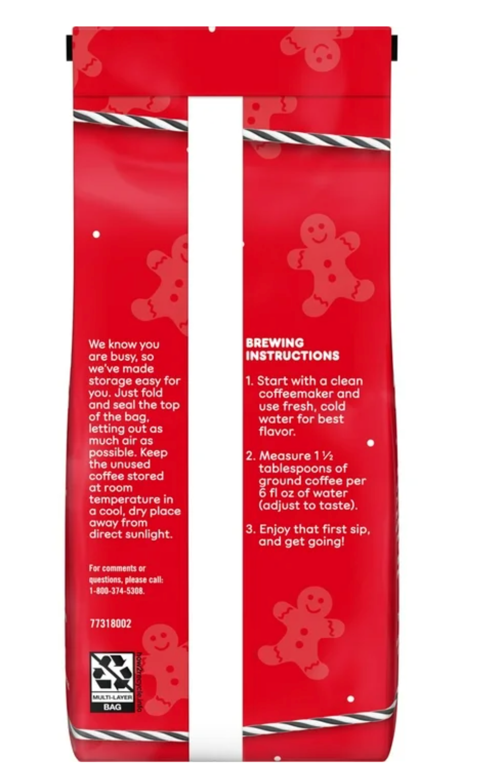 4 pack Dunkin Gingerbread Flavoured Ground Coffee 12 oz