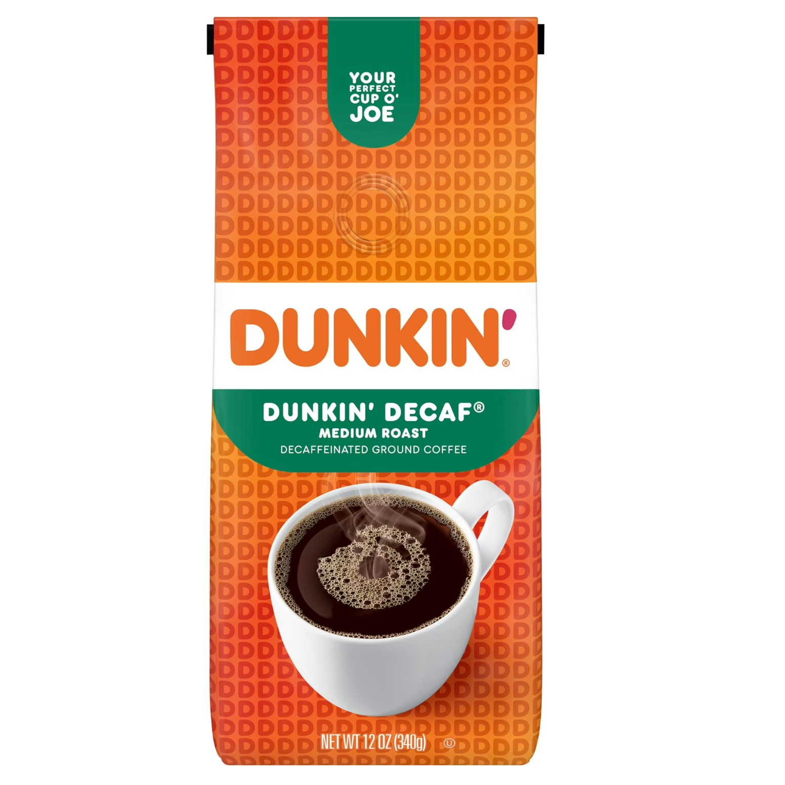 4 Pack Dunkin Decaf Ground Coffee 12 oz