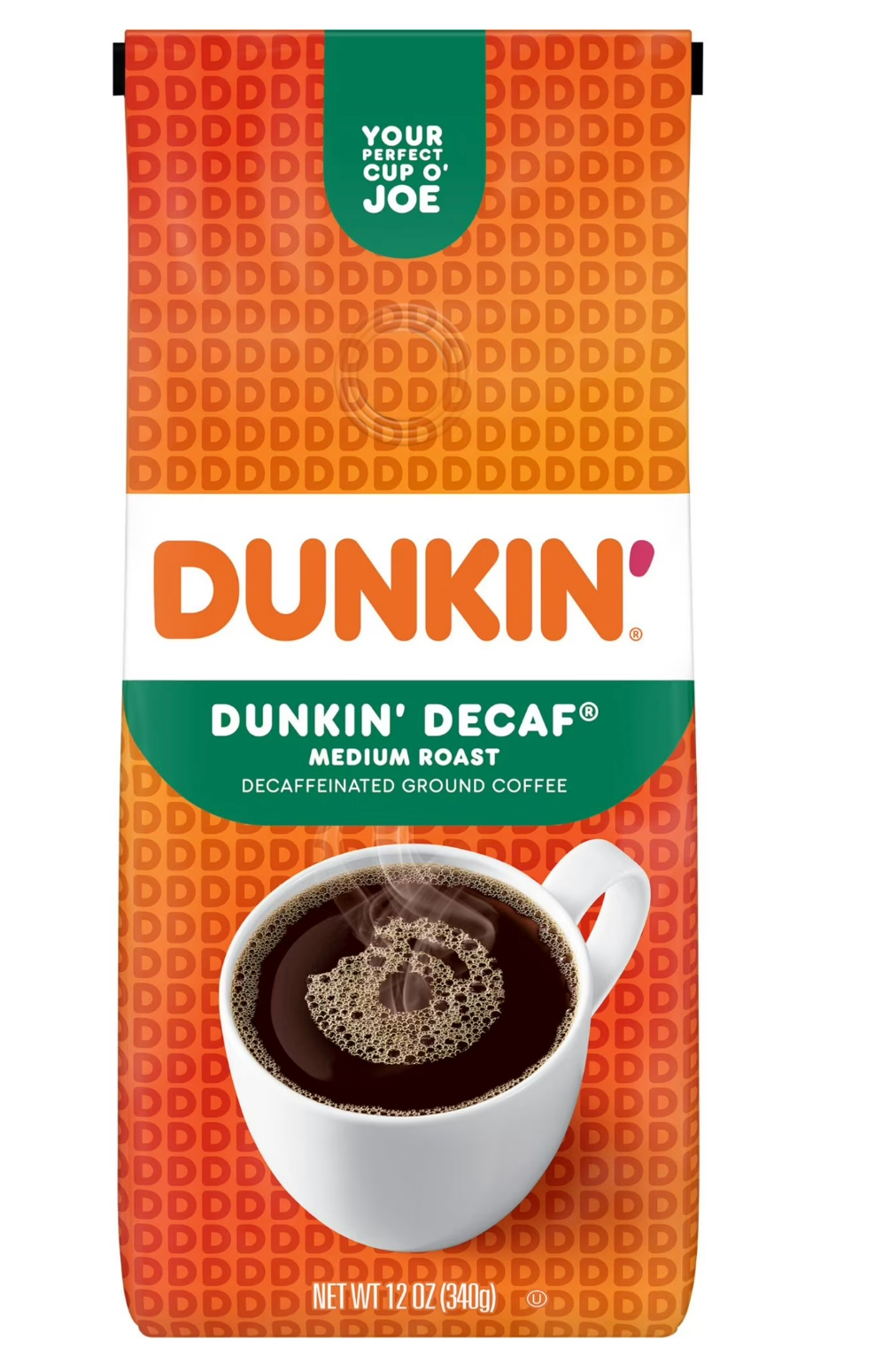 4 Pack Dunkin Decaf Ground Coffee 12 oz