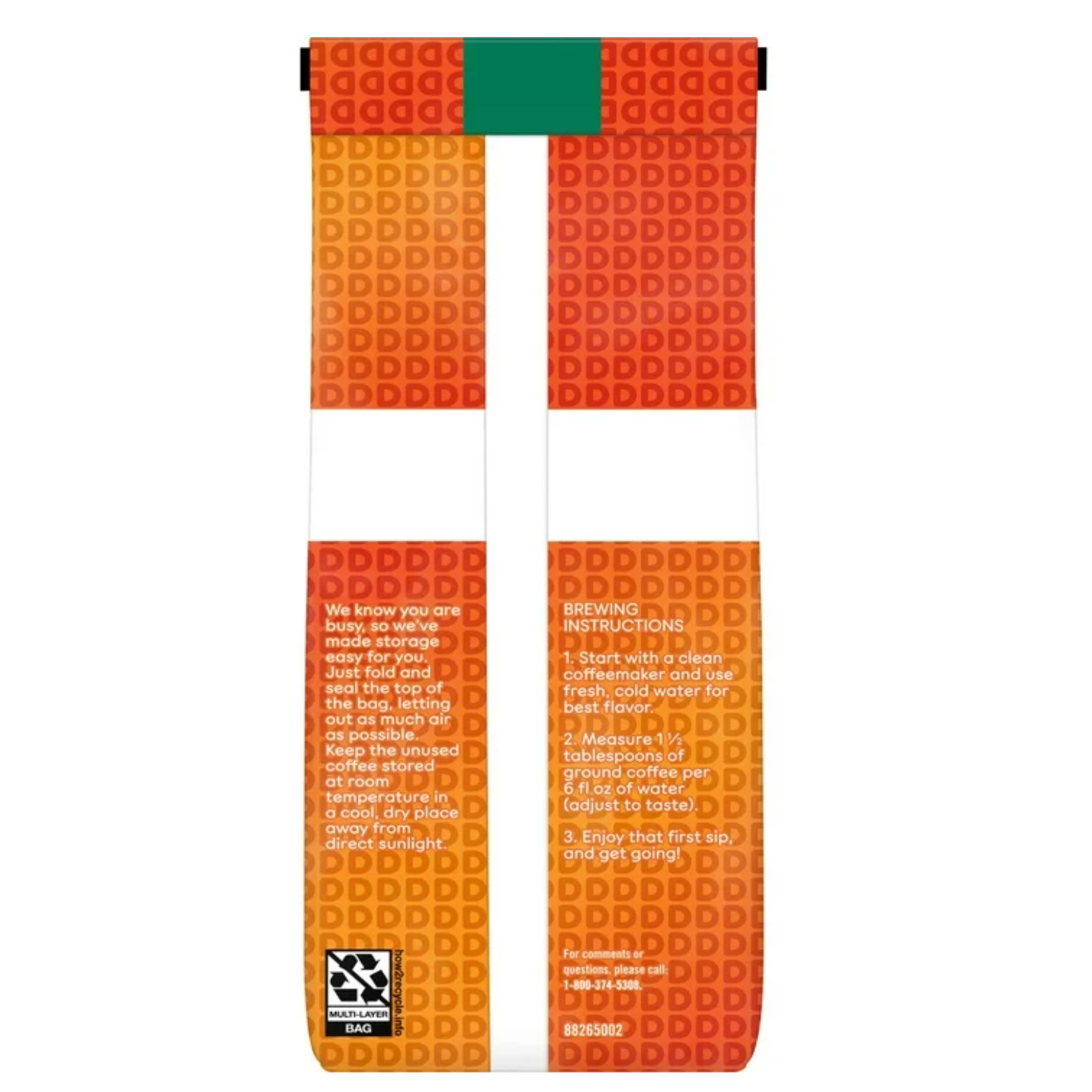 4 Pack Dunkin Decaf Ground Coffee 12 oz