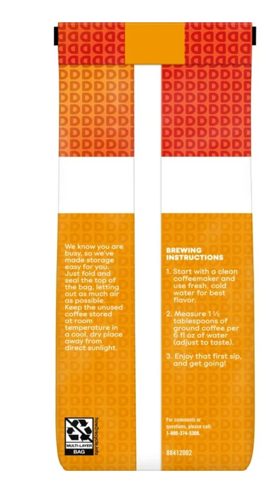 4 Pack Dunkin Caramel Me Crazy Ground Coffee 12 oz