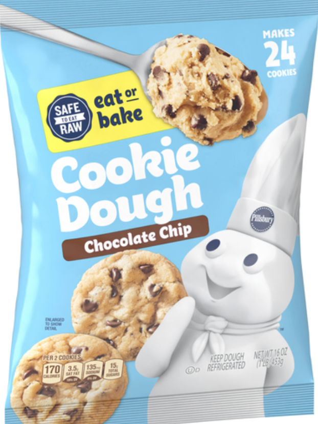Pillsbury Ready to Bake Chocolate Chip Cookie Dough (24 Count)