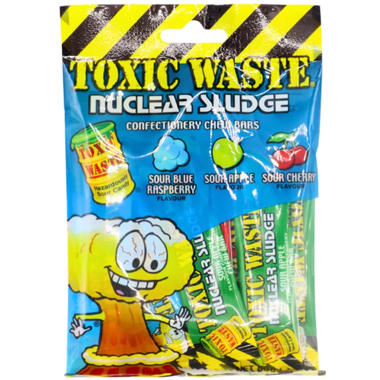White Smoke Toxic Waste Nuclear Sludge Mini Chew Bars 80 grams