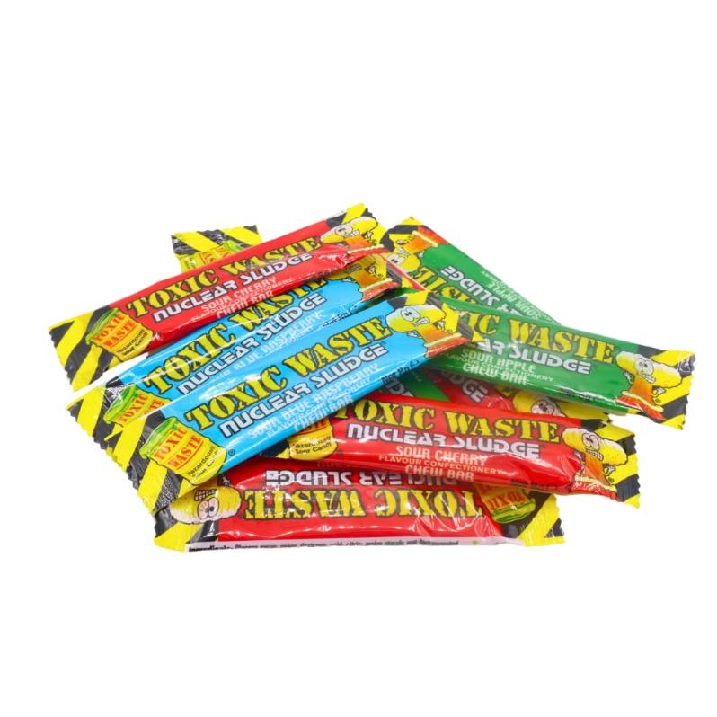 White Smoke Toxic Waste Nuclear Sludge Mini Chew Bars 80 grams