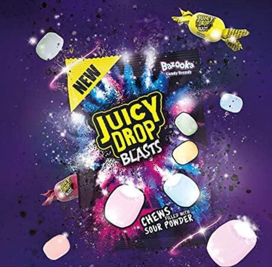 Bazooka Juicy Drop Blasts 120g