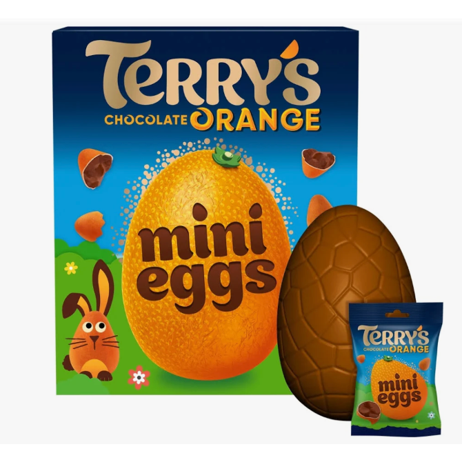 White Smoke Terry's Chocolate Orange Easter Egg with Mini Eggs 200g