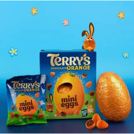 Medium Turquoise Terry's Chocolate Orange Easter Egg with Mini Eggs 200g