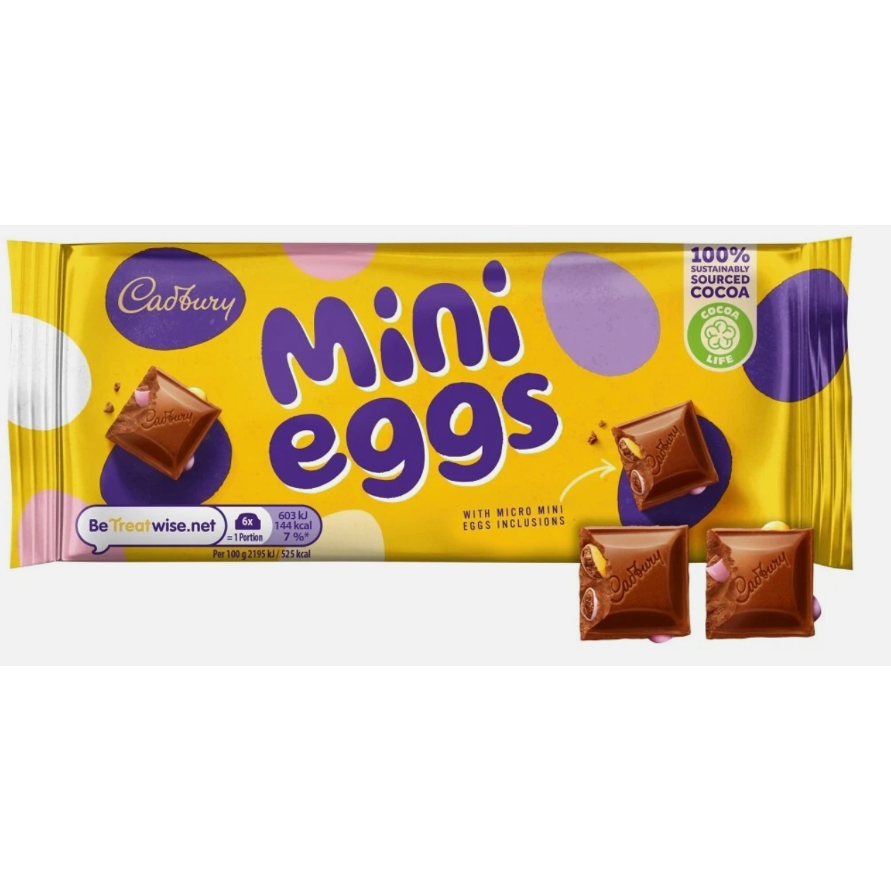 White Smoke Cadbury Mini Egg Bar 110g