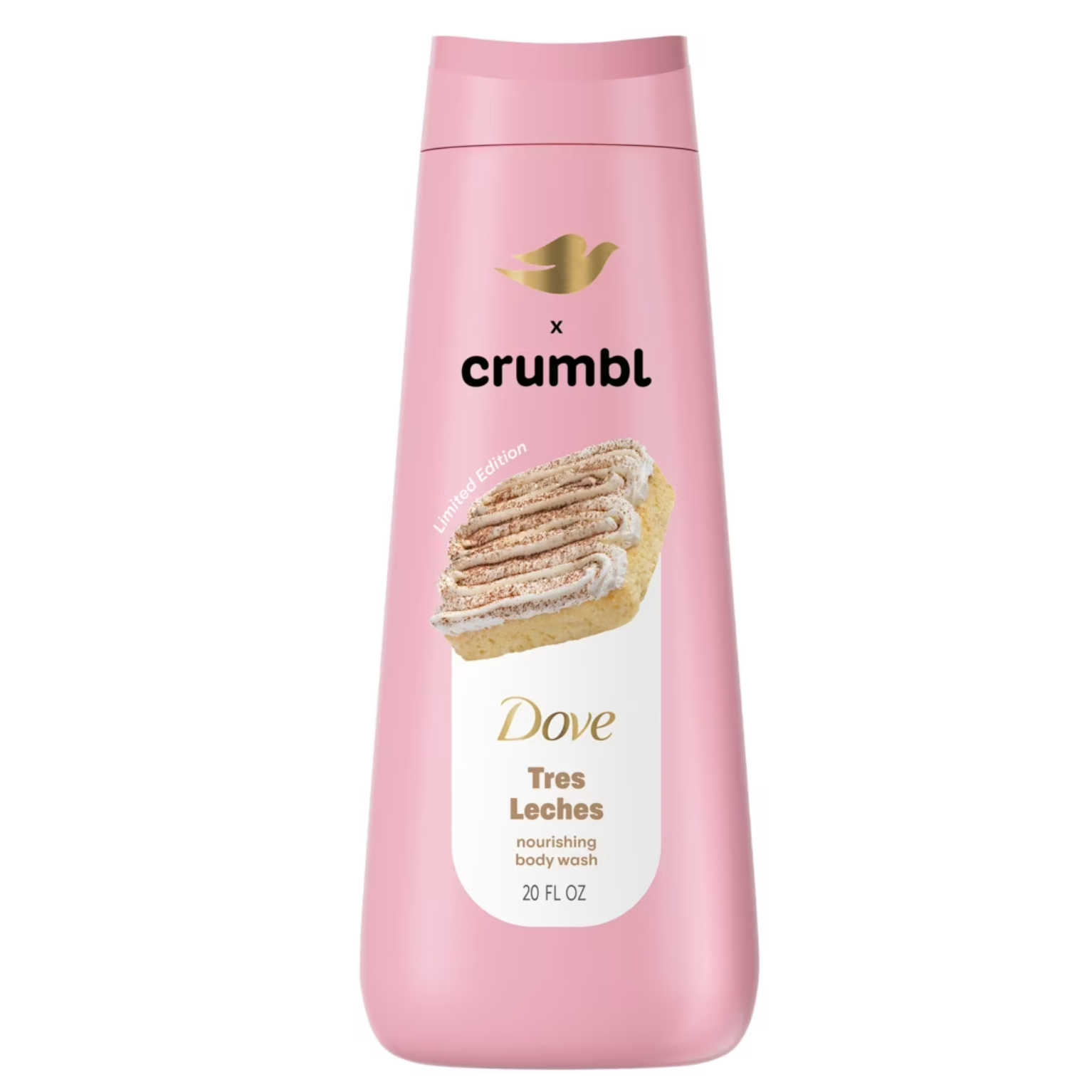 White Smoke Dove Crumbl Tres Leches Body Wash