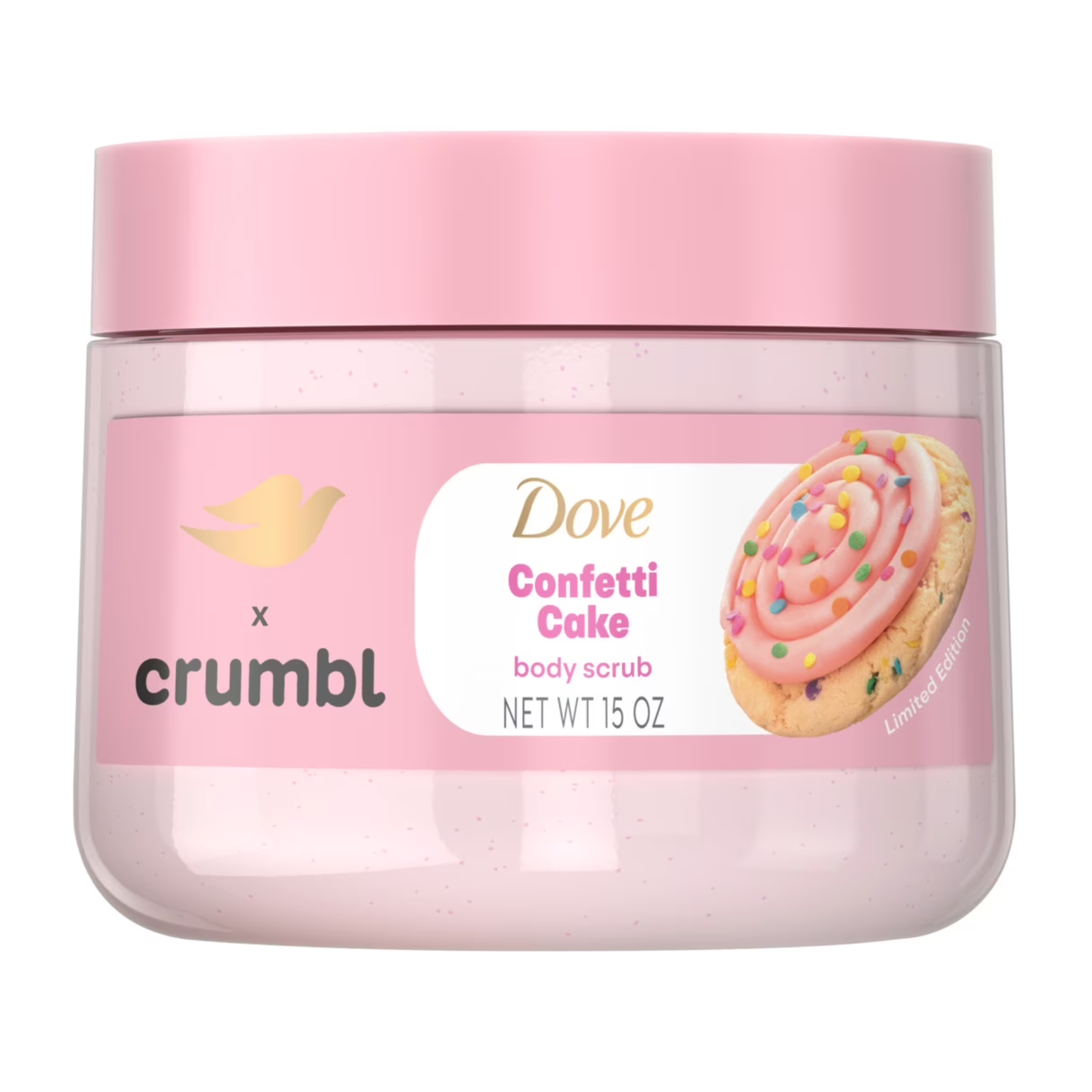 Light Pink Dove Crumbl Confetti Cake Body Scrub