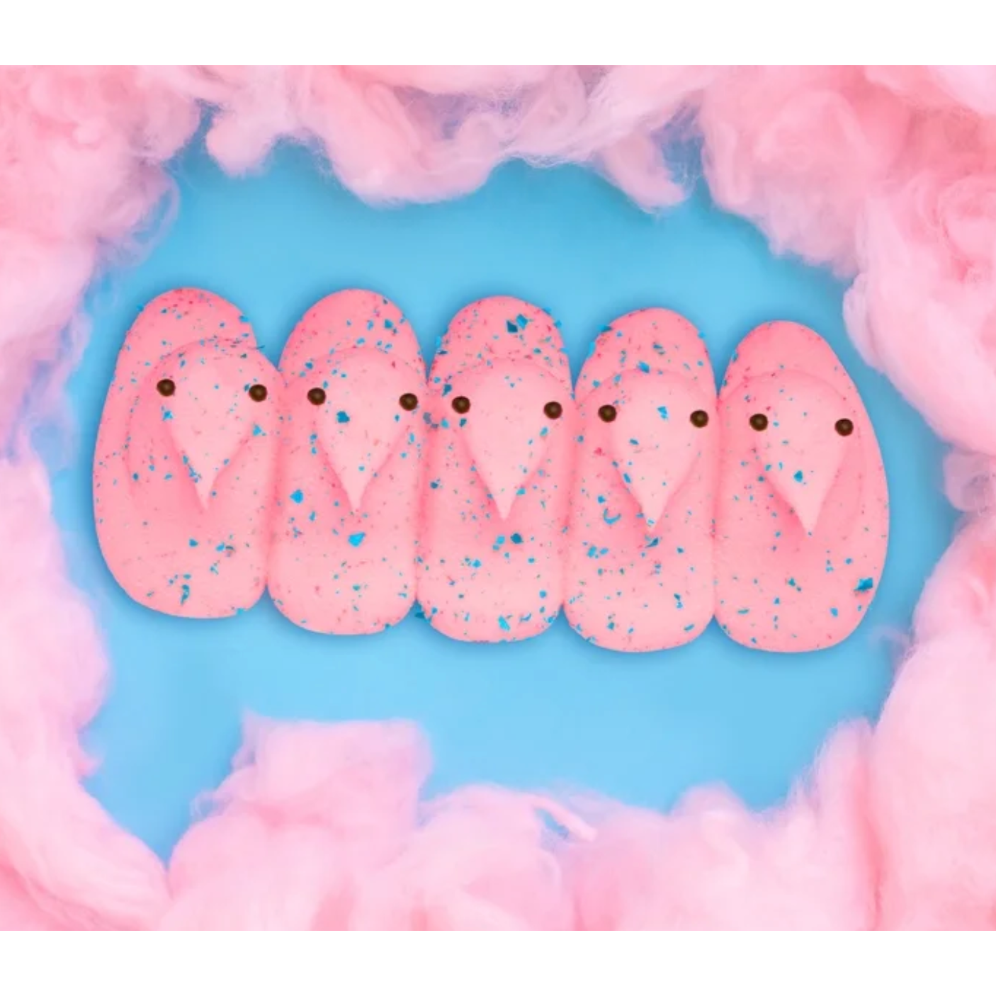 PEEPS Cotton Candy Marshmallow Chicks 10 Count