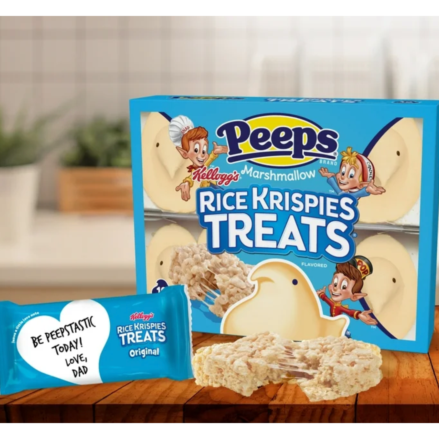 PEEPS Rice Krispies Treats Marshmallow Chicks 10 Count