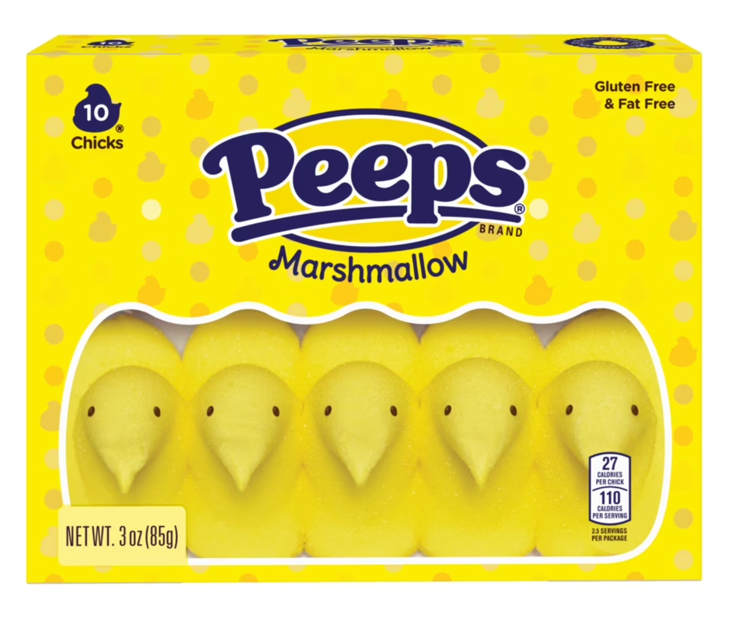 PEEPS Yellow Marshmallow Chicks 10 Count