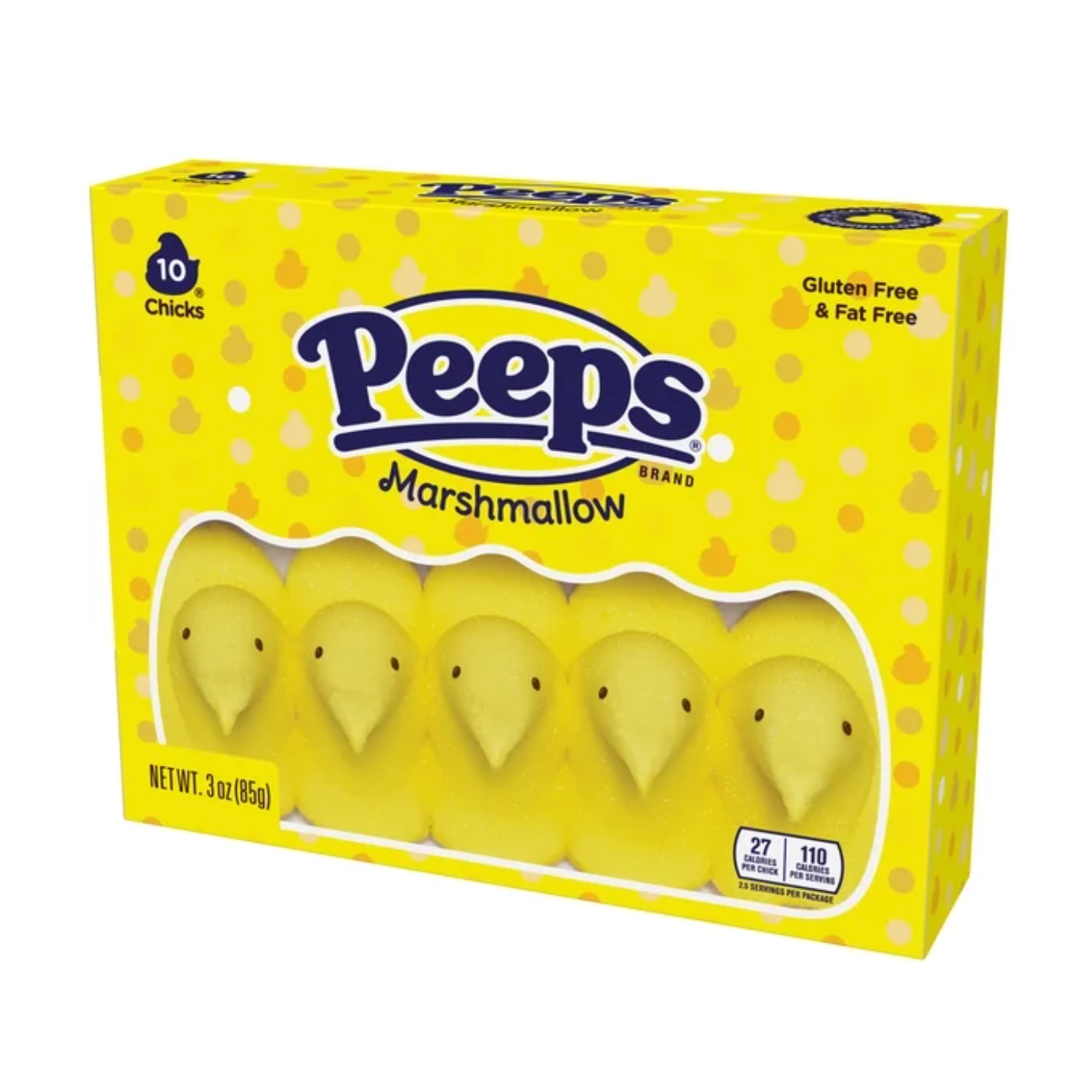 PEEPS Yellow Marshmallow Chicks 10 Count